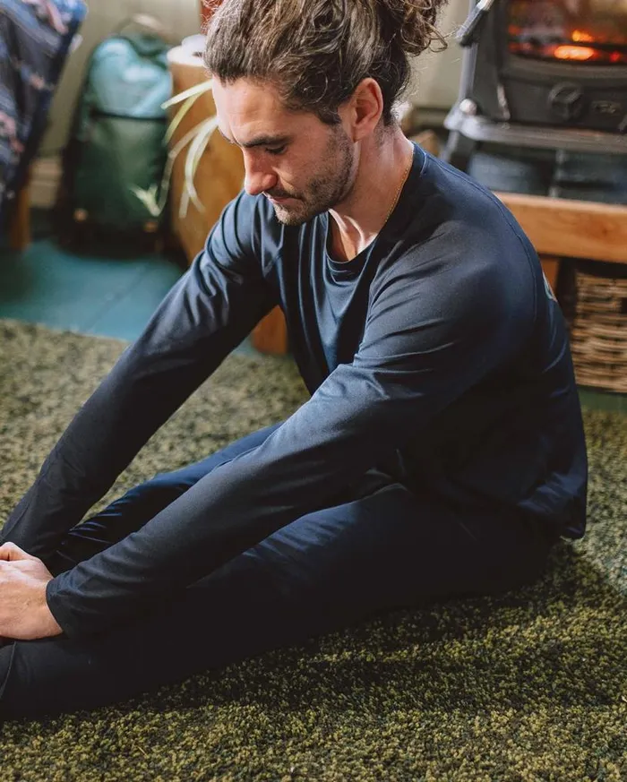 Passenger Clothing Venture Recycled Base Layer Legging Deep Navy Men Activewear