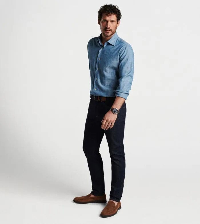 Peter Millar Pants Men Vintage Washed FivePocket Denim