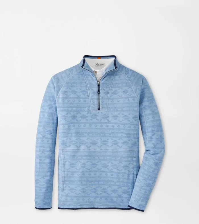 Peter Millar Pullovers GolfMen Thermal Flow Sedona Geo Micro Fleece HalfZip