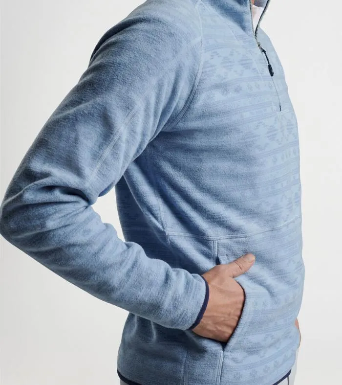 Peter Millar Pullovers GolfMen Thermal Flow Sedona Geo Micro Fleece HalfZip