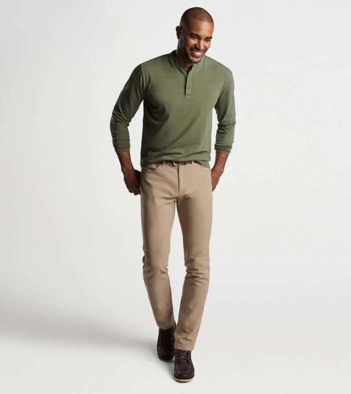 Peter Millar TShirts Men Lava Wash LongSleeve Henley