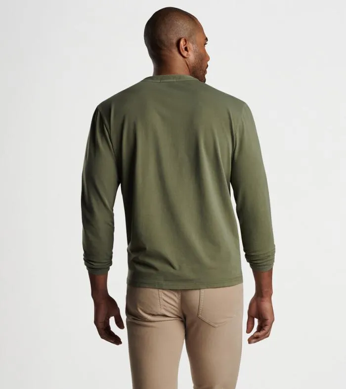 Peter Millar TShirts Men Lava Wash LongSleeve Henley