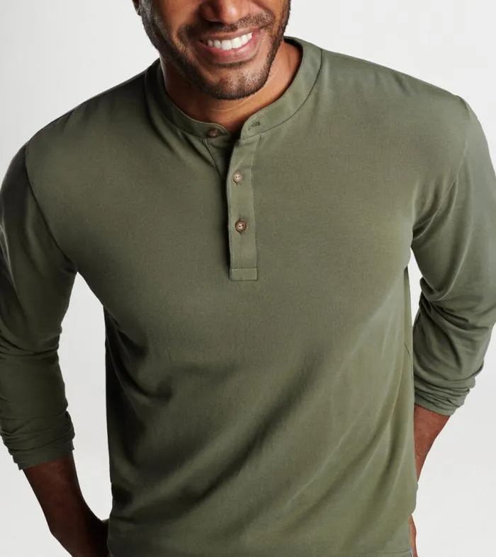 Peter Millar TShirts Men Lava Wash LongSleeve Henley