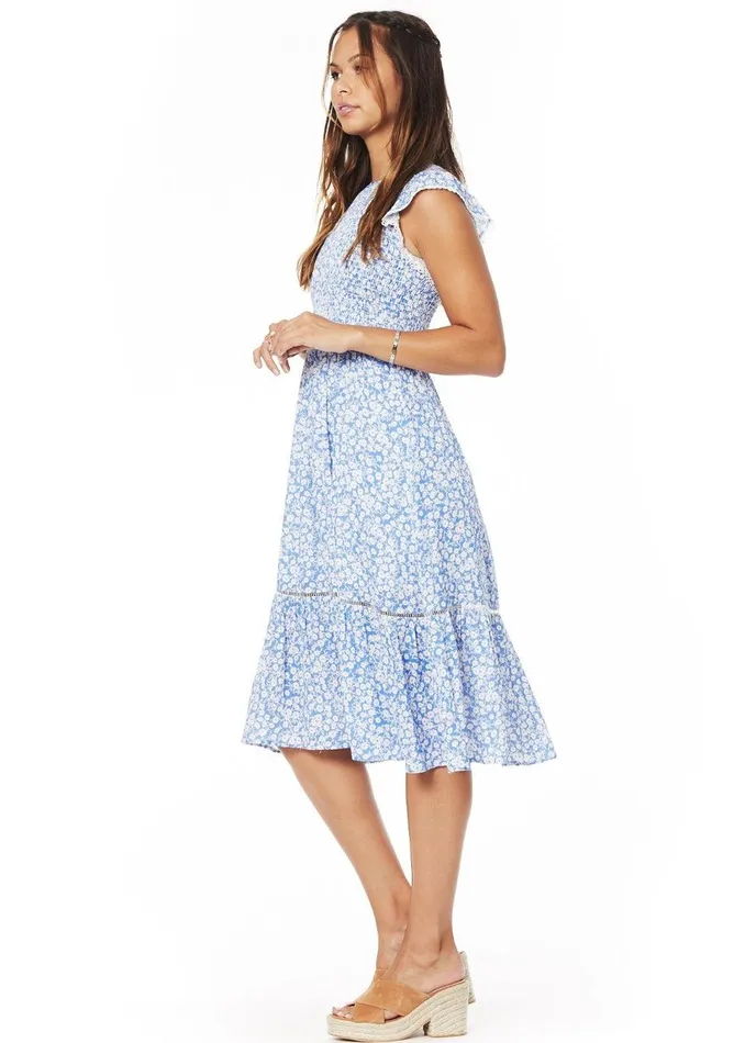 Pick Me Midi Dress Bluewhite Women Lost Wander Dresses