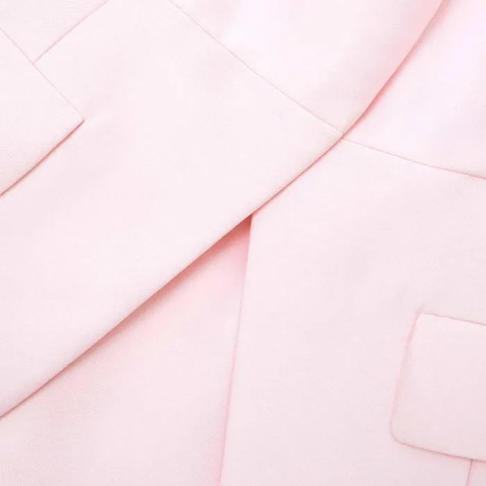 Pink Tailored Taffeta Midi Dress Women Self Portrait Dresses