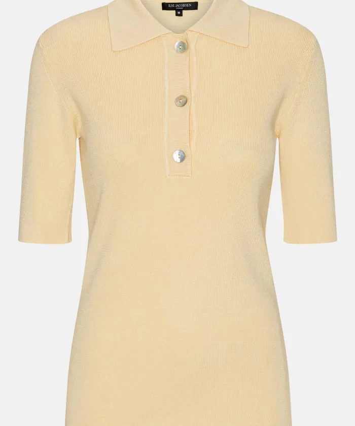 Polo 8211 Double Cream Clothing Ilse Jacobsen Knitwear Polo 8211 Double Cream Clothing Ilse Jacobsen Knitwear