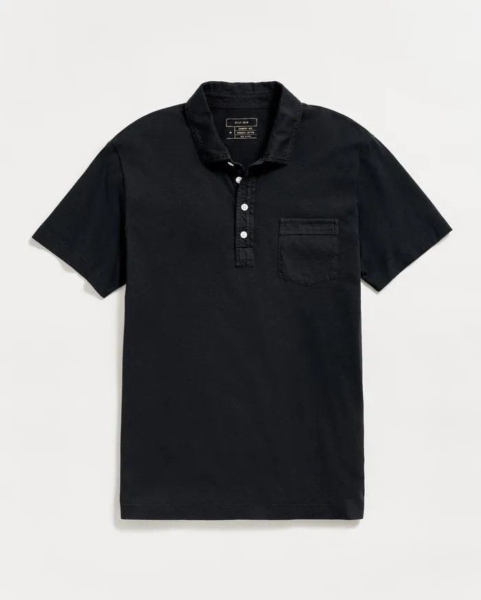 Polos Tees and Henleys Men Billy Reid Pensacola Polo Black