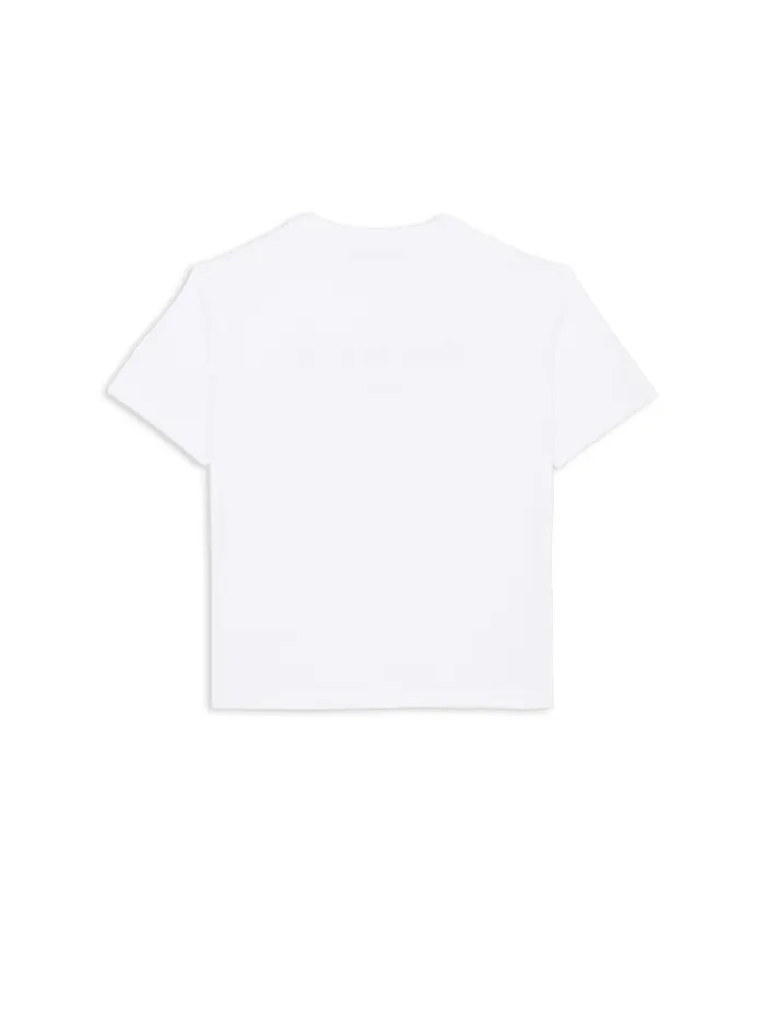 Printed Paris Shortsleeved Tshirt White Kids Balmain