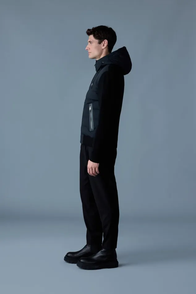 Puffer Men Mackage ANDREW Mixedmedia Light Down Jacket Black