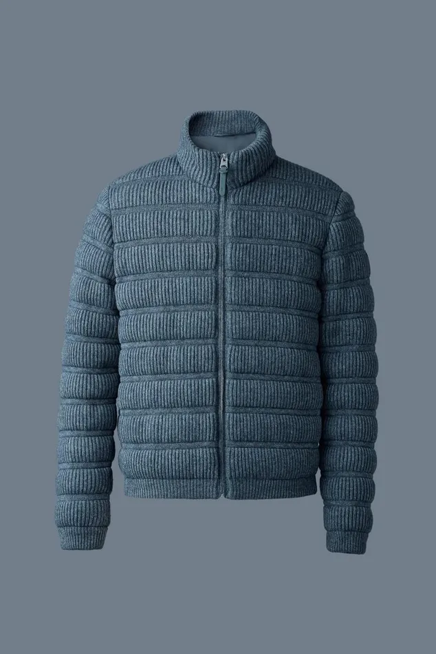 Puffer Men Mackage CHRISTOPHER Cashmere Light Down Jacket Carbon Mix Puffer Men Mackage CHRISTOPHER Cashmere Light Down Jacket Carbon Mix