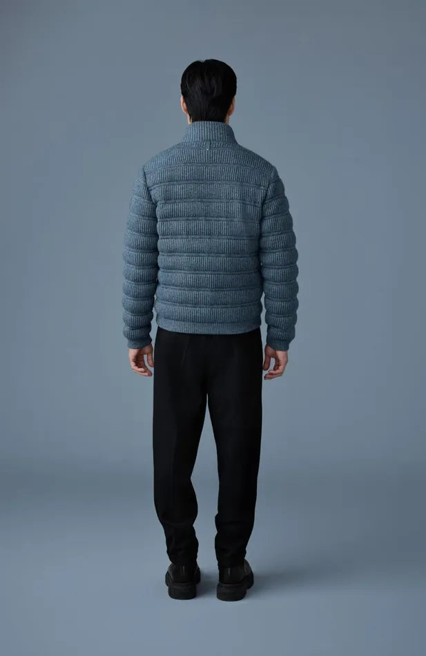 Puffer Men Mackage CHRISTOPHER Cashmere Light Down Jacket Carbon Mix Puffer Men Mackage CHRISTOPHER Cashmere Light Down Jacket Carbon Mix