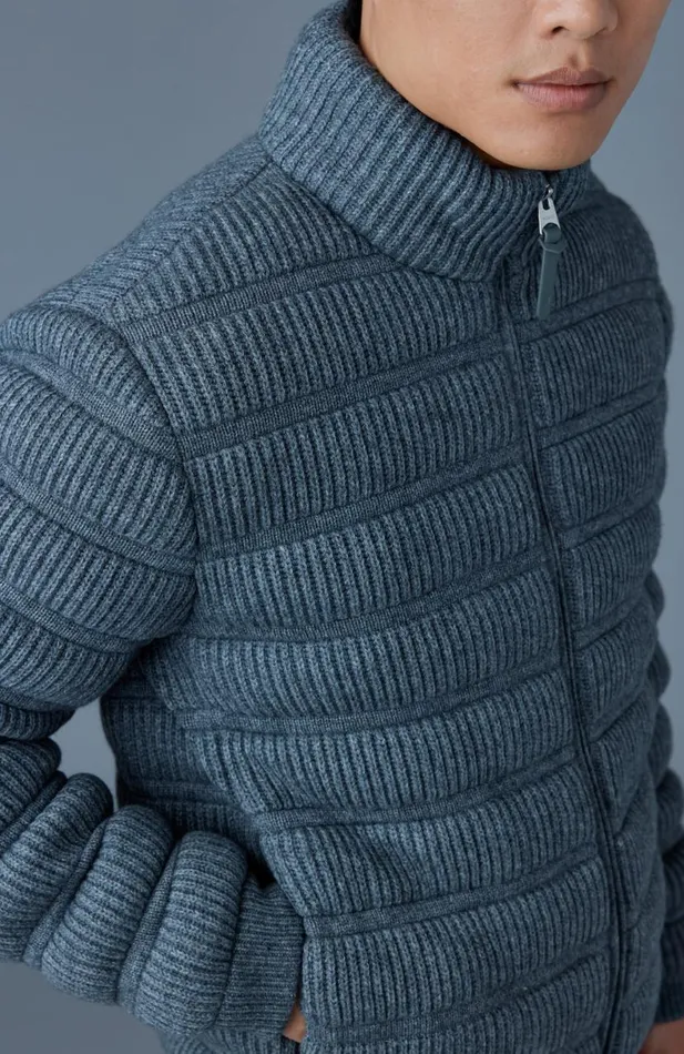 Puffer Men Mackage CHRISTOPHER Cashmere Light Down Jacket Carbon Mix Puffer Men Mackage CHRISTOPHER Cashmere Light Down Jacket Carbon Mix