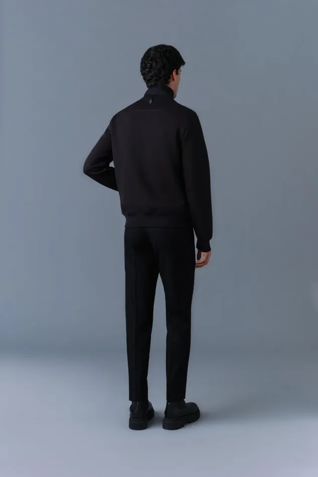Puffer Men Mackage COLLINR Nano Down Mixed Media Bomber Jacket Black