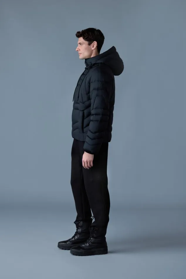 Puffer Men Mackage LUKE Softwash Geometrical Channel Quilt Down Jacket Black Puffer Men Mackage LUKE Softwash Geometrical Channel Quilt Down Jacket Black