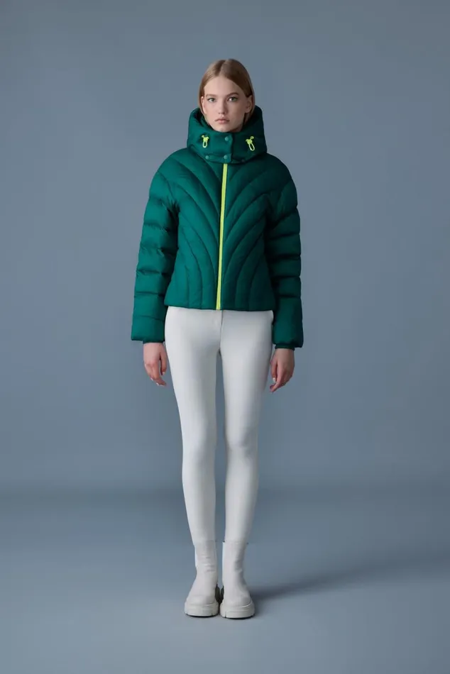 Puffers Women Mackage HOPE Softwash Rounded Quilt Down Jacket Emerald Puffers Women Mackage HOPE Softwash Rounded Quilt Down Jacket Emerald