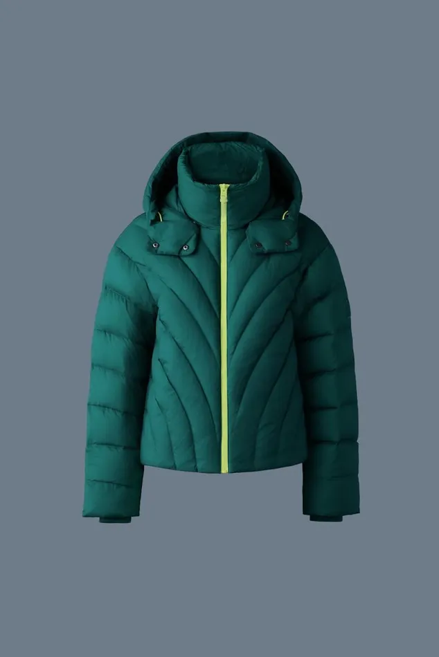 Puffers Women Mackage HOPE Softwash Rounded Quilt Down Jacket Emerald Puffers Women Mackage HOPE Softwash Rounded Quilt Down Jacket Emerald