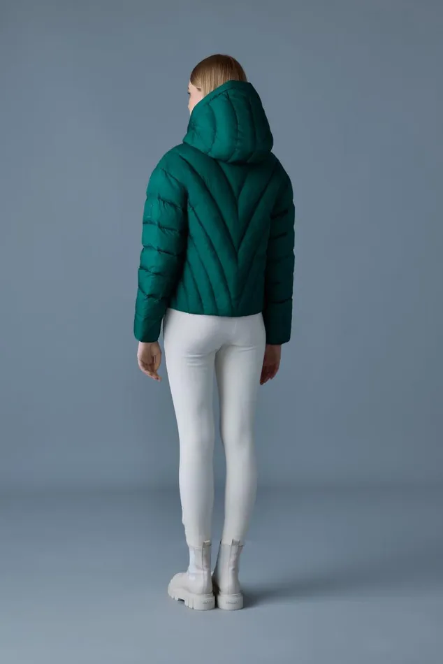 Puffers Women Mackage HOPE Softwash Rounded Quilt Down Jacket Emerald Puffers Women Mackage HOPE Softwash Rounded Quilt Down Jacket Emerald