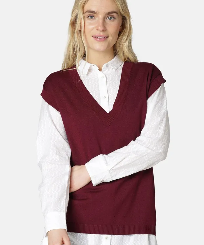 Pullover 8211 Tawny Port Clothing Ilse Jacobsen Knitwear Pullover 8211 Tawny Port Clothing Ilse Jacobsen Knitwear