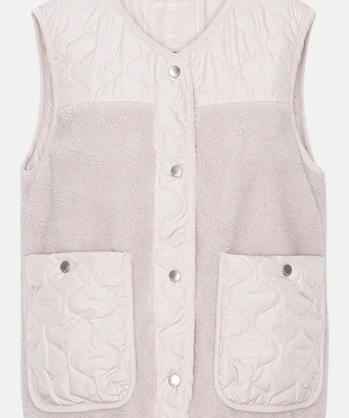 Quilt Fleece Vest 8211 Concrete Outerwear Ilse Jacobsen All Jackets And Coats Quilt Fleece Vest 8211 Concrete Outerwear Ilse Jacobsen All Jackets And Coats