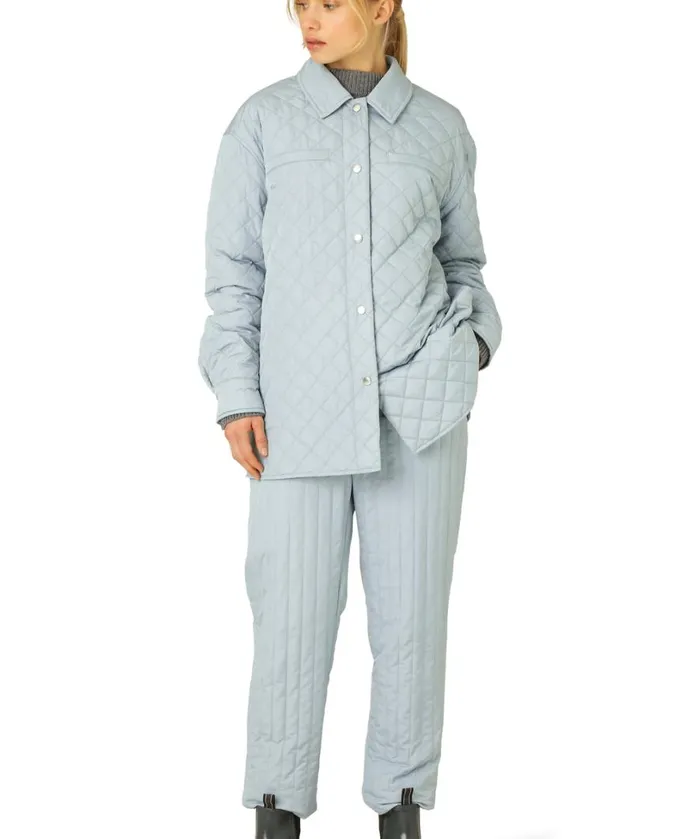 Quilt Jacket 8211 Pale Petroleum Outerwear Ilse Jacobsen All Jackets And Coats Quilt Jacket 8211 Pale Petroleum Outerwear Ilse Jacobsen All Jackets And Coats