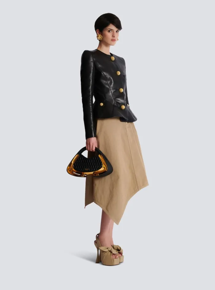 Quilted Medium Jolie Madame Bag Gold Women Balmain Handbags