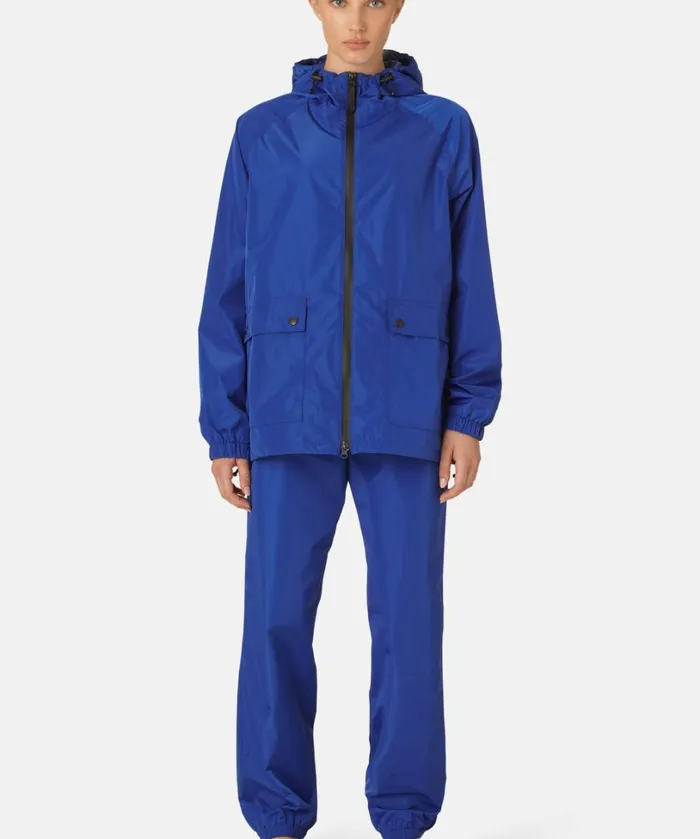 Rain Jacket 8211 Blue Web Rainwear Ilse Jacobsen Raincoats