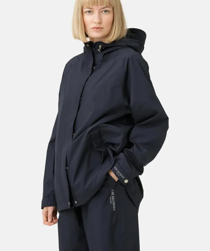 Rain Jacket 8211 Dark Indigo Rainwear Ilse Jacobsen Raincoats