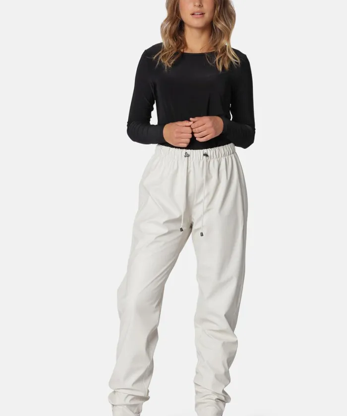 Rain Trousers 8211 Milk Creme Rainwear Ilse Jacobsen Rain Trousers