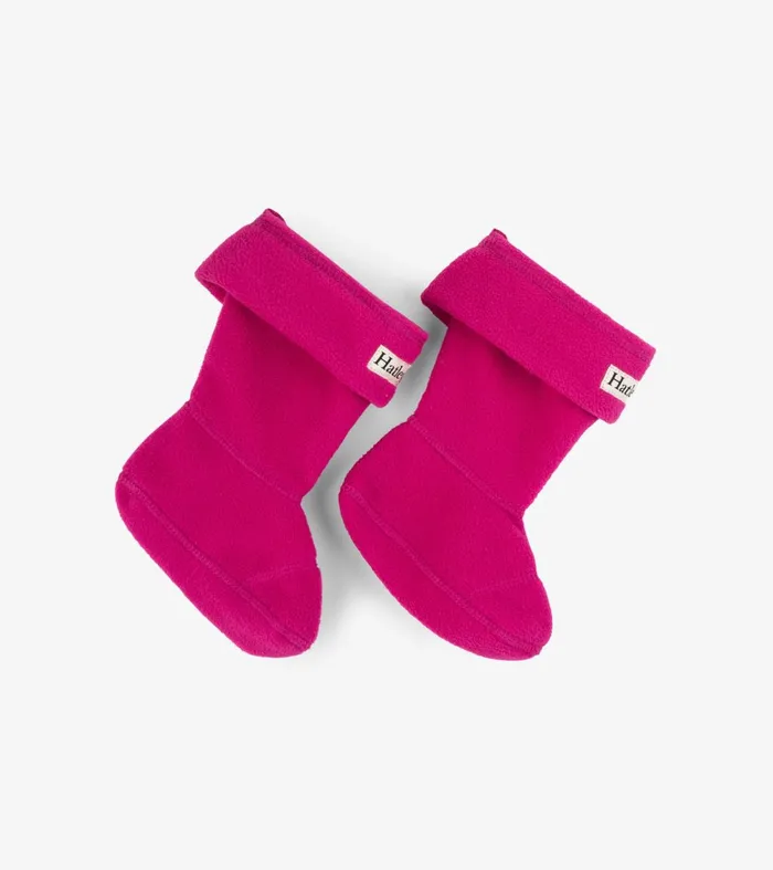 Rainwear Girls Hatley Magenta Boot Liners