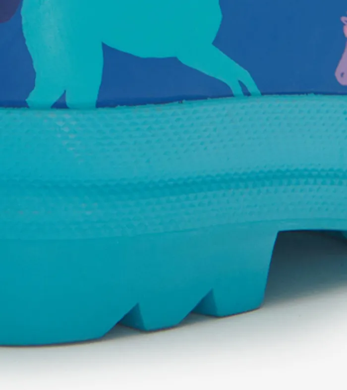 Rainwear Girls Hatley Prancing Horses Sherpa Lined Rain Boots