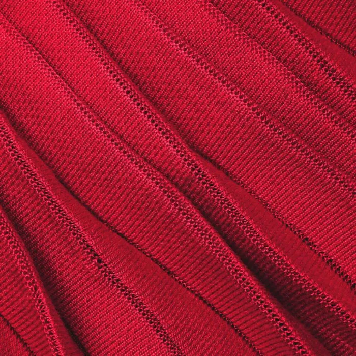 Red Pleated Knit Mini Skirt Women Self Portrait Knitwear Red Pleated Knit Mini Skirt Women Self Portrait Knitwear