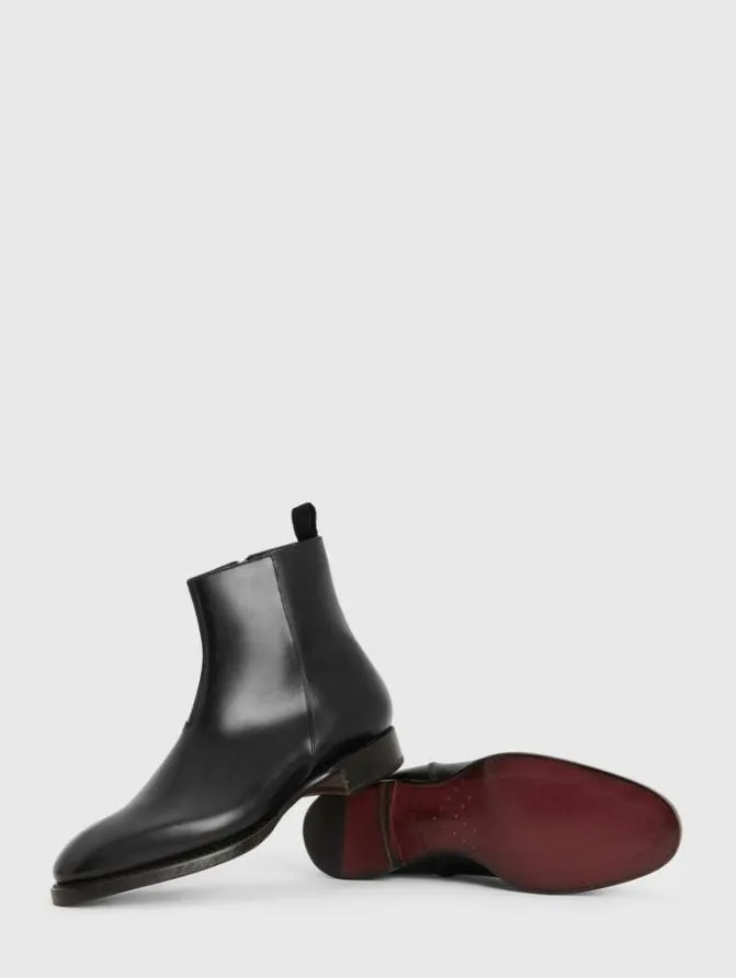 REGENT BOOT Black ShoesLeather John Varvatos Leather Boots