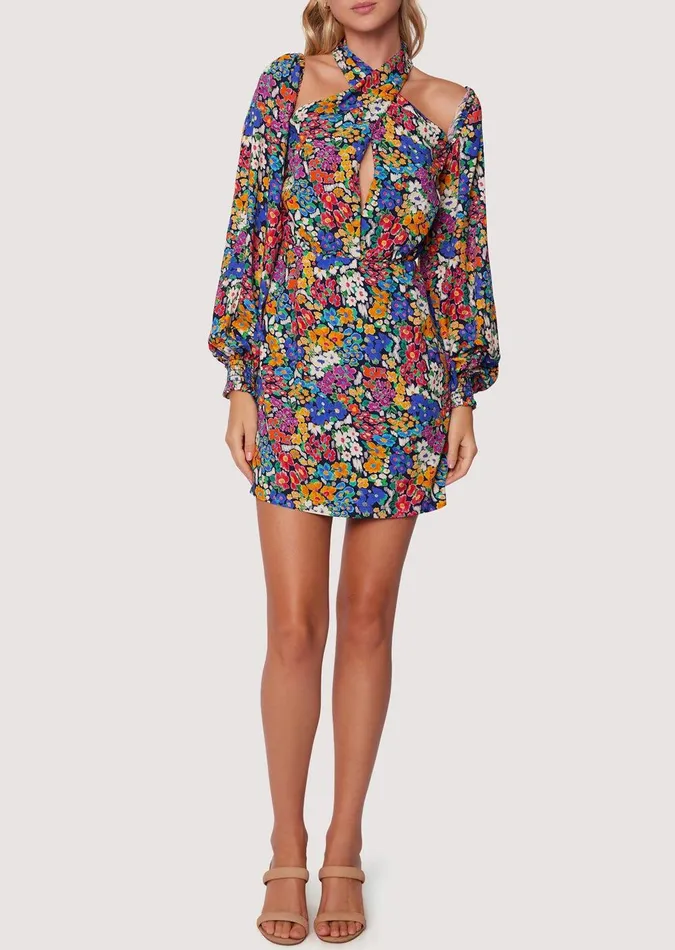 Renoir039s Terrace Mini Dress Flowermulti Women Lost Wander Dresses