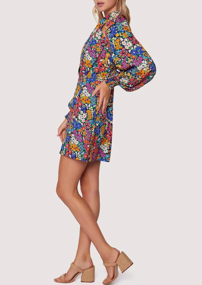 Renoir039s Terrace Mini Dress Flowermulti Women Lost Wander Dresses