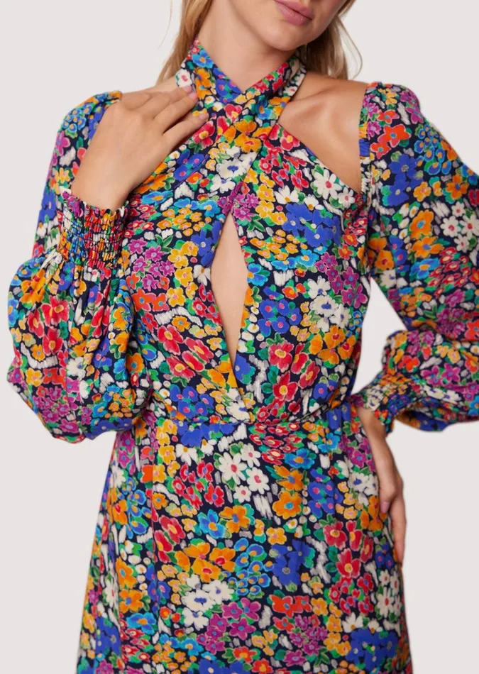 Renoir039s Terrace Mini Dress Flowermulti Women Lost Wander Dresses