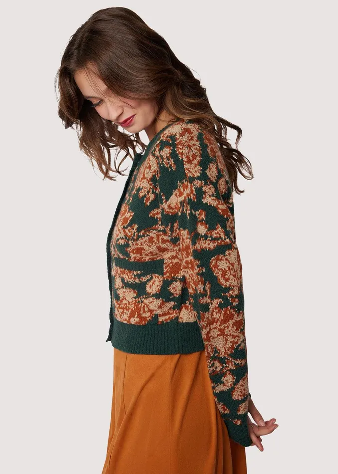Rosetta Cardigan Greenmulti Women Lost Wander Outerwear