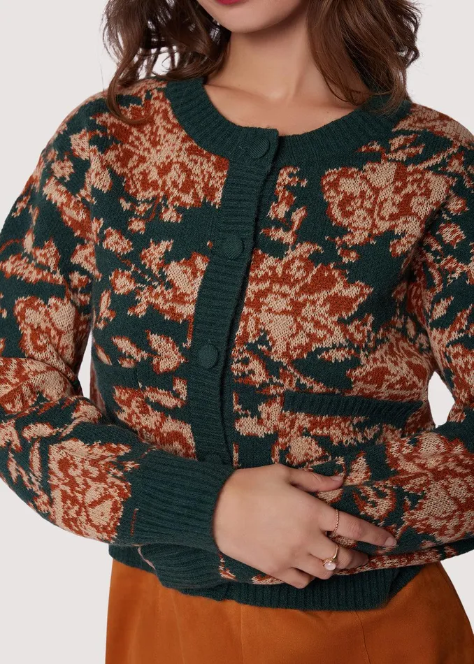 Rosetta Cardigan Greenmulti Women Lost Wander Outerwear