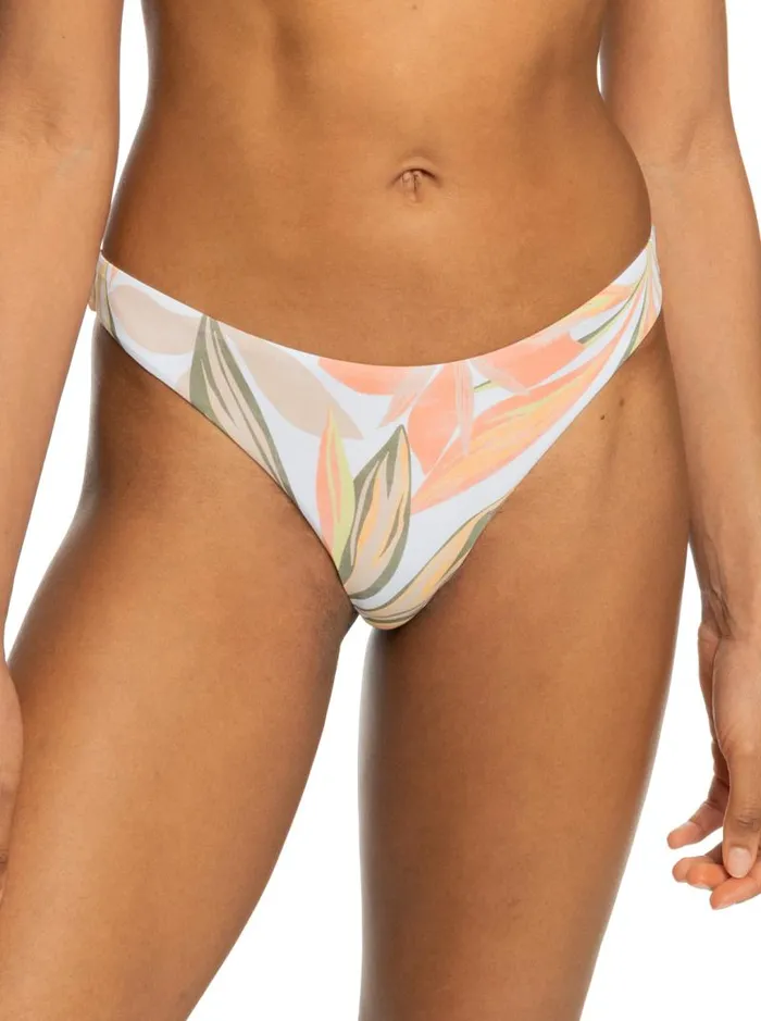 Roxy Bikini Bottoms Printed Beach Classics Mini Bikini Bottoms Bright White Subtly Salty Flat 8211 Women