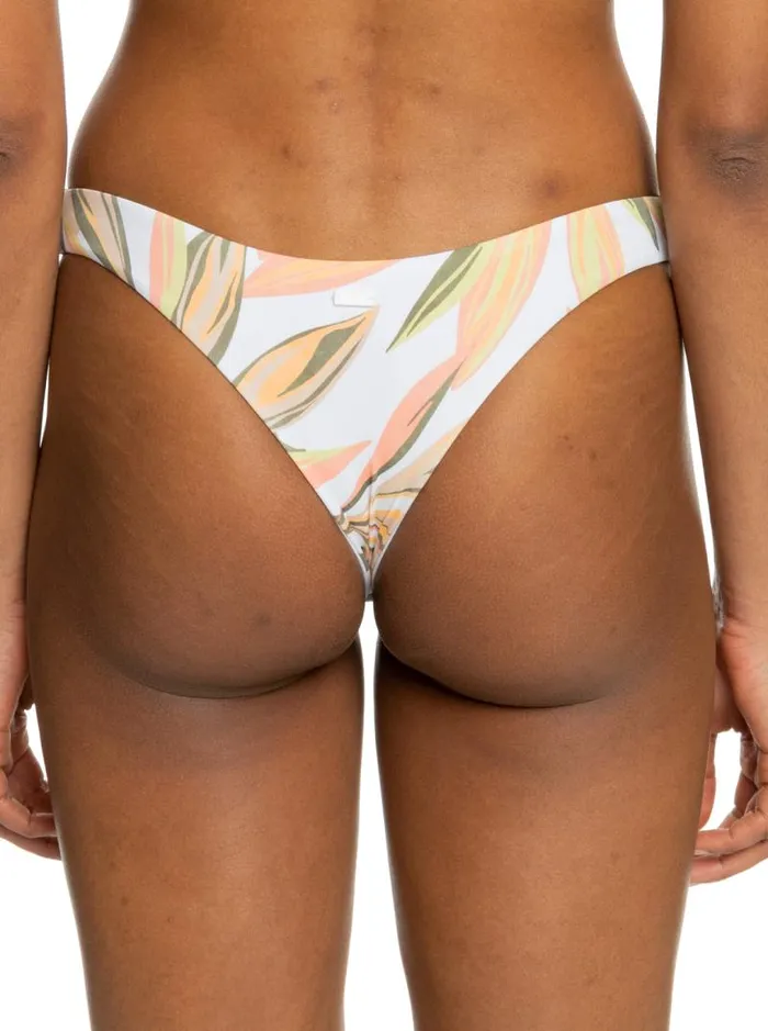 Roxy Bikini Bottoms Printed Beach Classics Mini Bikini Bottoms Bright White Subtly Salty Flat 8211 Women
