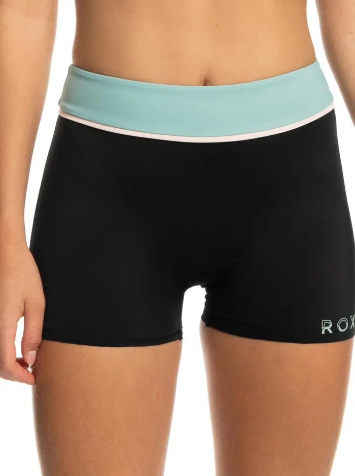 Roxy Bikinis Roxy Active Shorty Bikini Bottoms Anthracite 8211 Women