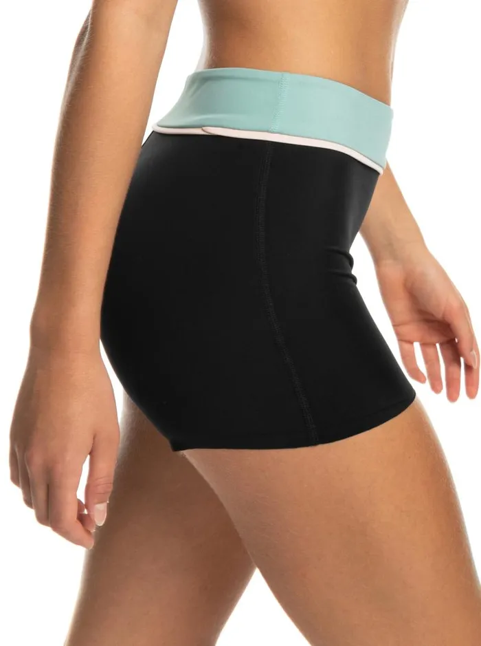 Roxy Bikinis Roxy Active Shorty Bikini Bottoms Anthracite 8211 Women