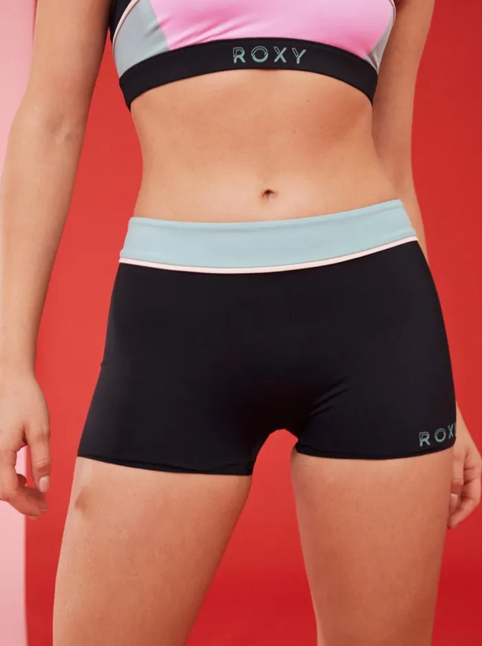 Roxy Bikinis Roxy Active Shorty Bikini Bottoms Anthracite 8211 Women