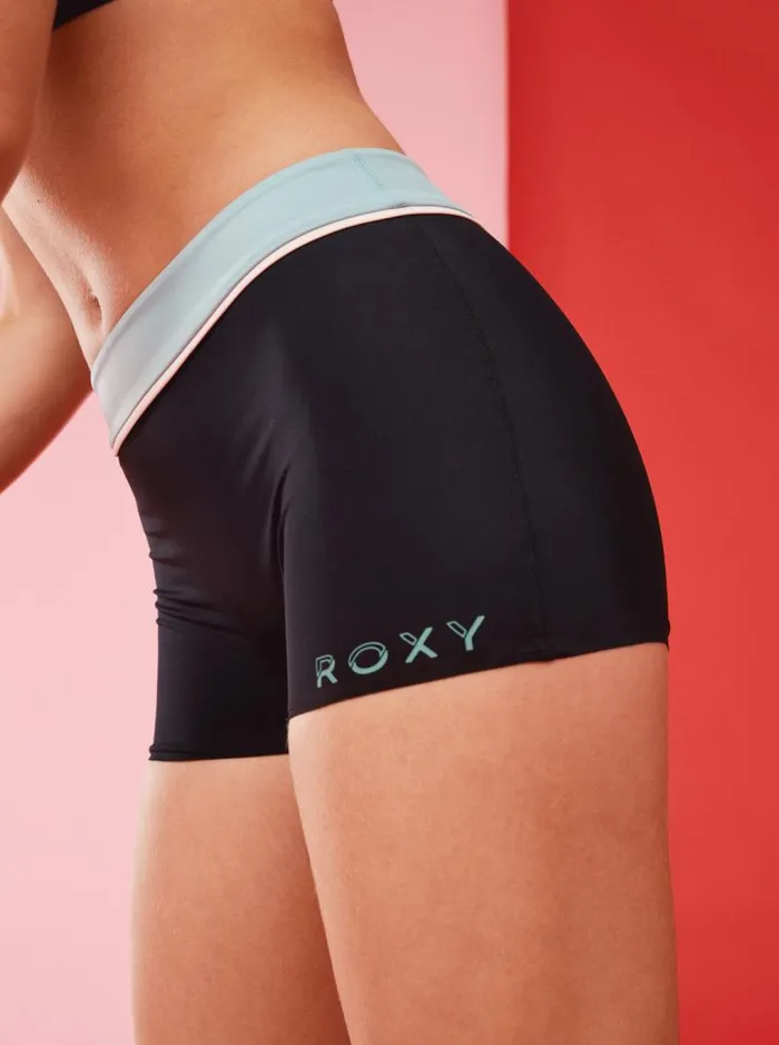 Roxy Bikinis Roxy Active Shorty Bikini Bottoms Anthracite 8211 Women