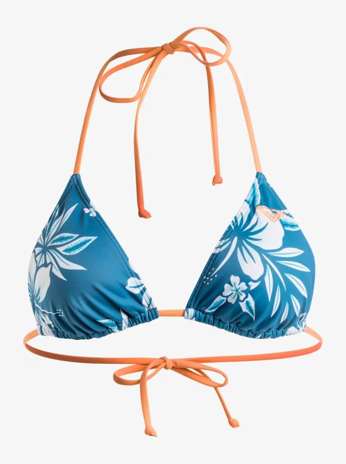 Roxy Bikinis Roxy Life Reef Bloom Bikini Top Moroccan Blue Alahia 8211 Women