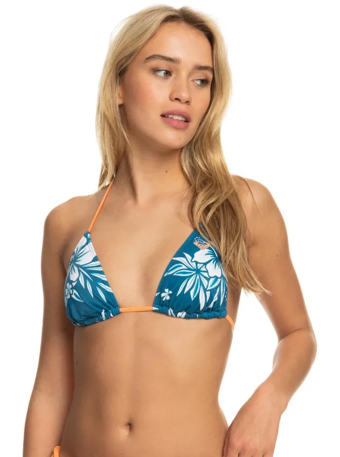 Roxy Bikinis Roxy Life Reef Bloom Bikini Top Moroccan Blue Alahia 8211 Women