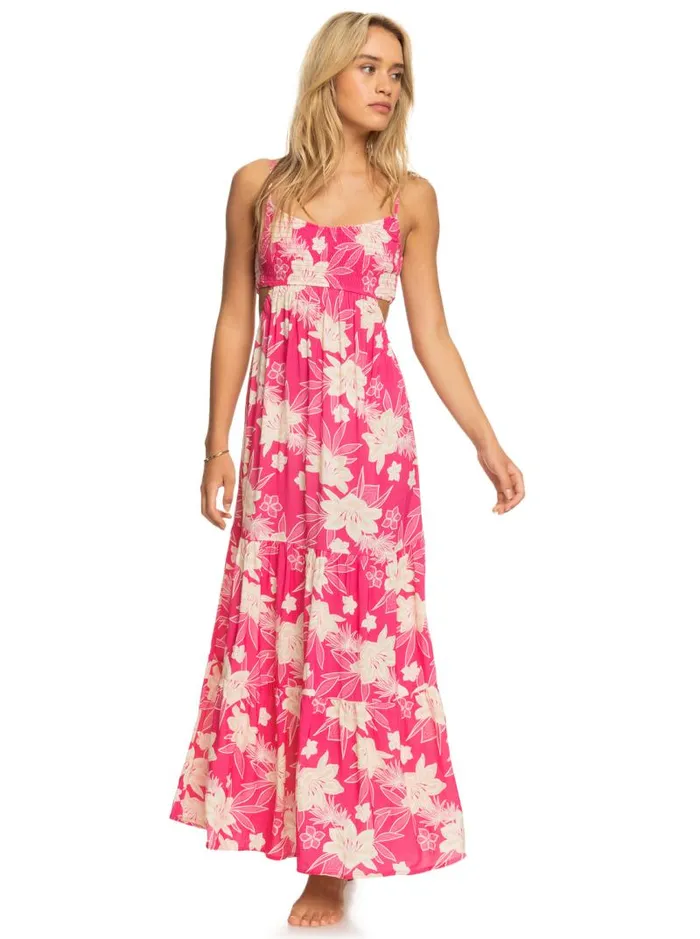 Roxy Dresses Hot Tropics Maxi Dress Shocking Pink Wild Oasis 8211 Women Roxy Dresses Hot Tropics Maxi Dress Shocking Pink Wild Oasis 8211 Women