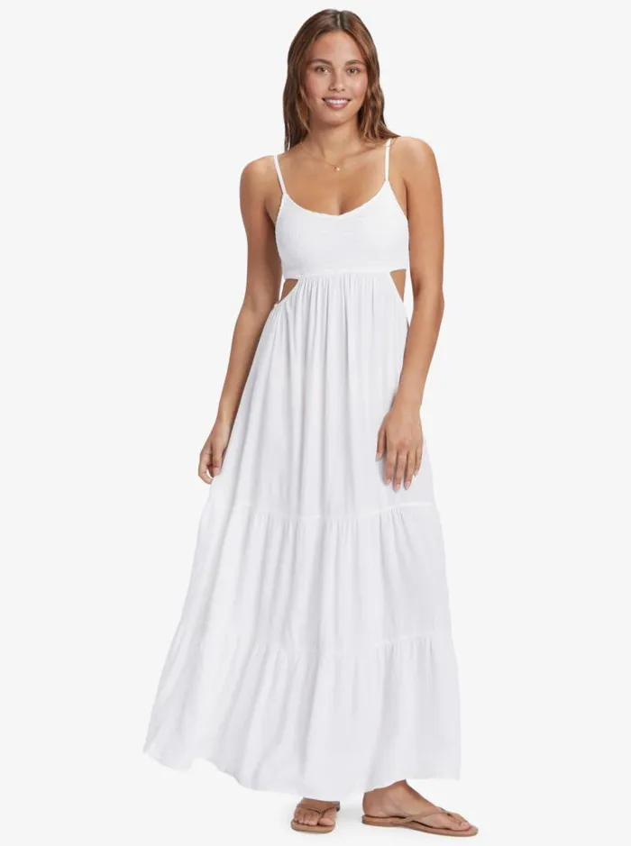 Roxy Dresses Hot Tropics Maxi Dress Snow White 8211 Women