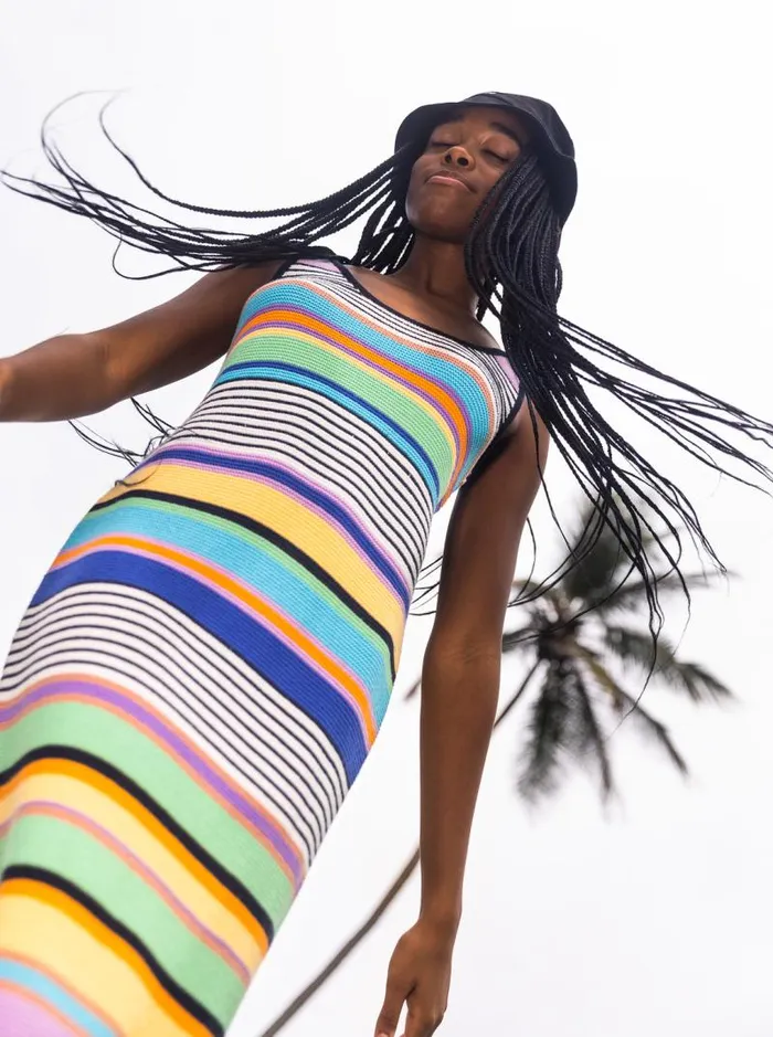 Roxy Dresses Sunshine Bouquet Midi Length Strappy Dress Anthracite Good Vibration 8211 Women