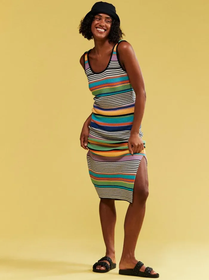 Roxy Dresses Sunshine Bouquet Midi Length Strappy Dress Anthracite Good Vibration 8211 Women Roxy Dresses Sunshine Bouquet Midi Length Strappy Dress Anthracite Good Vibration 8211 Women