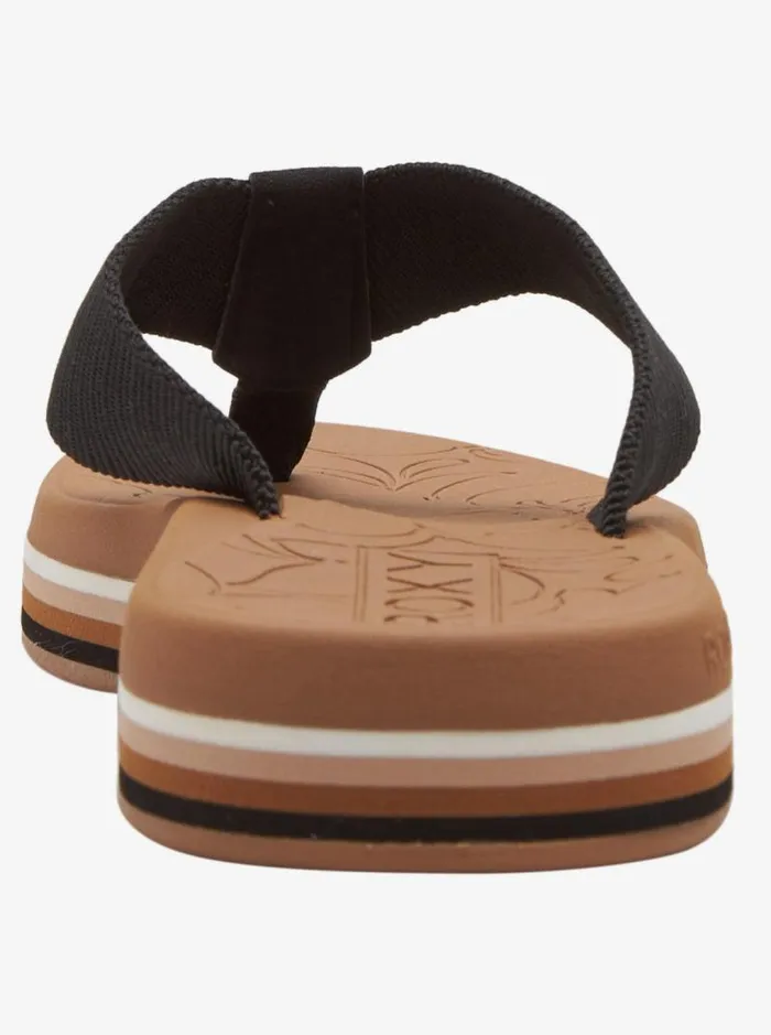 Roxy Flip Flops Colbee Hi Sandals Blacktan 8211 Women